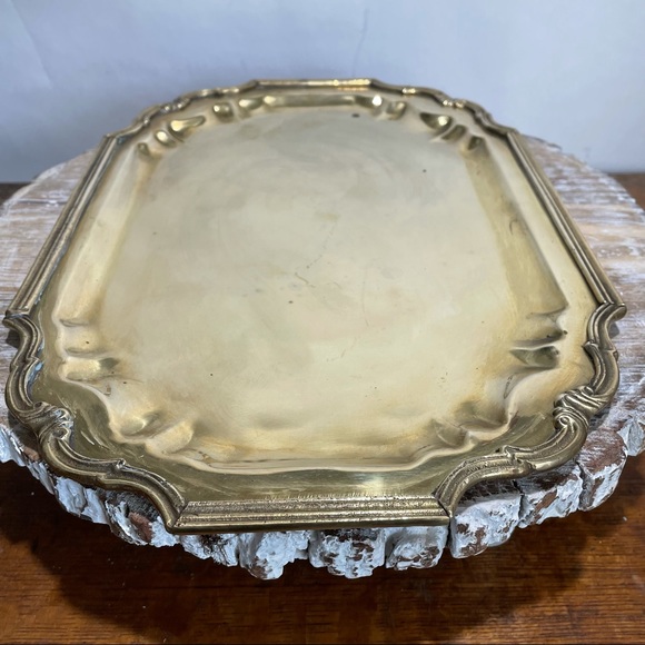 Vintage Hampton Brass Shop large serving tray - Picture 10 of 12